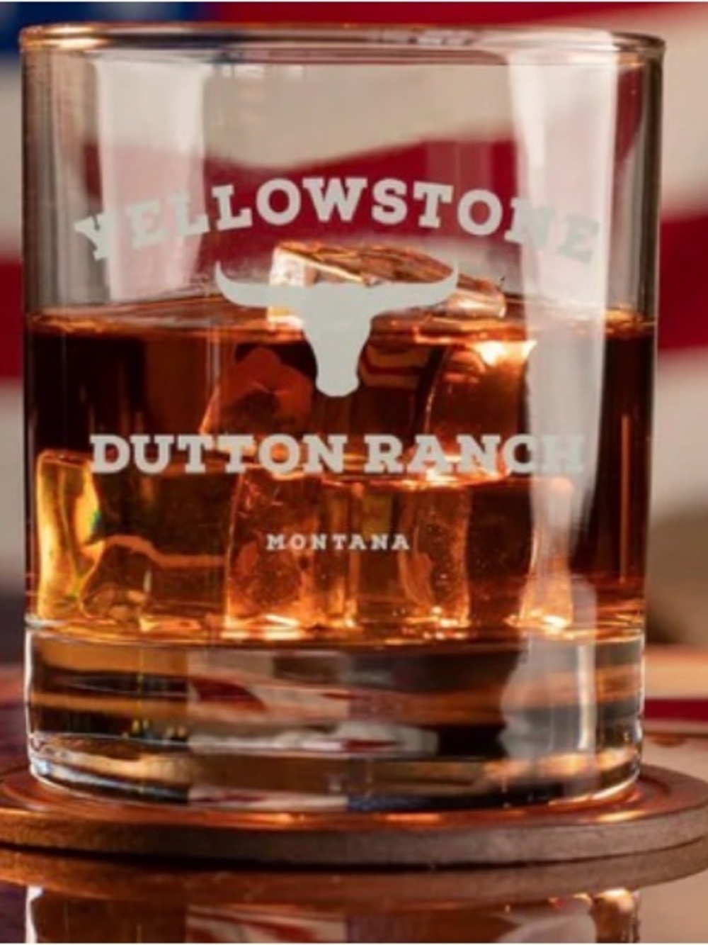 Yellowstone Dutton RanchGlass Decanter and Shot Glass Set - Clear - Picture 3 of 3